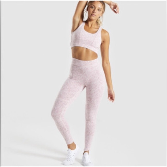 Gymshark Pants - Gymshark Fleur Texture Leggings Set Sz L/XL